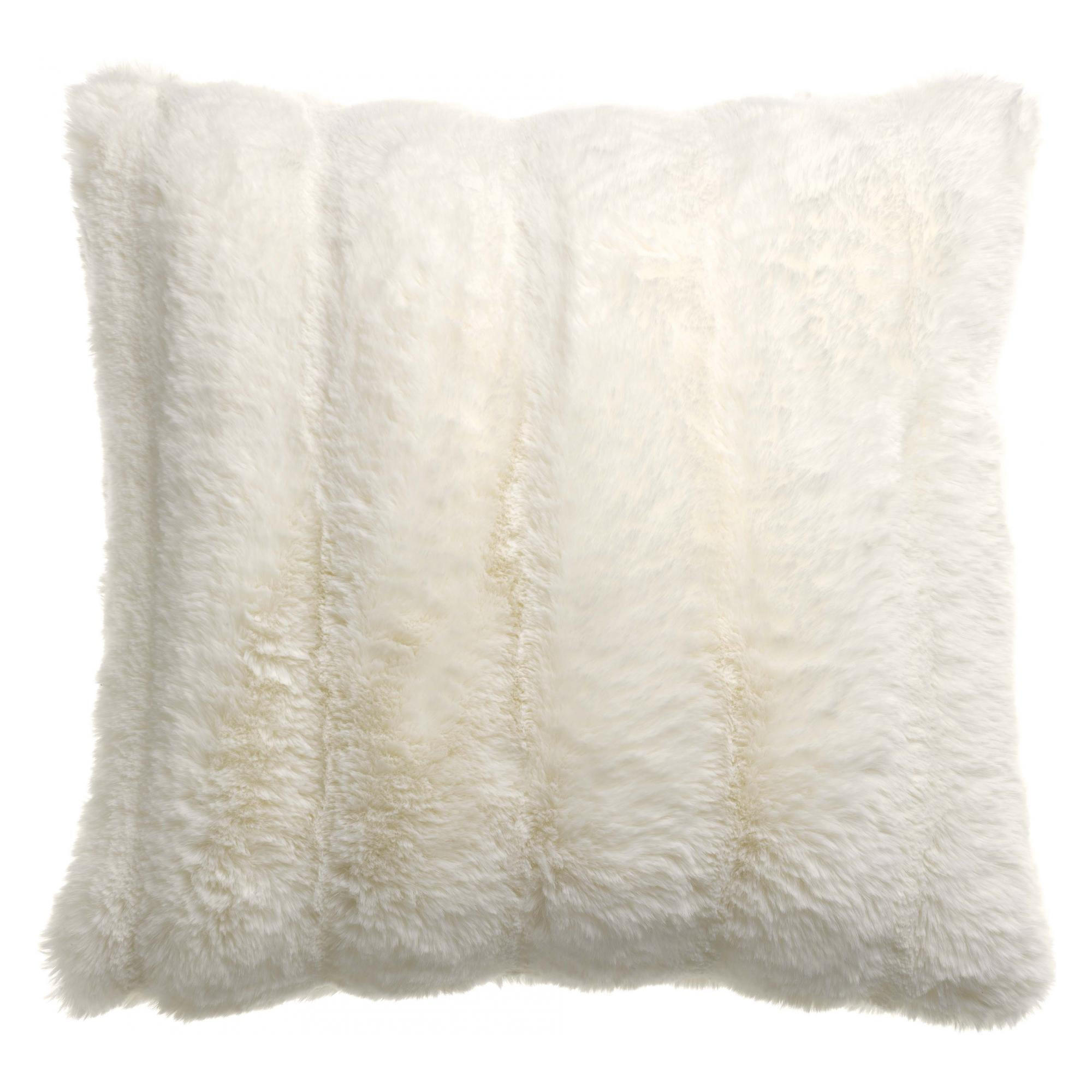 KISSEN Astrid schneeweiß 45 x 45 cm - Weiß, Textil (45/45cm) - Vivaraise