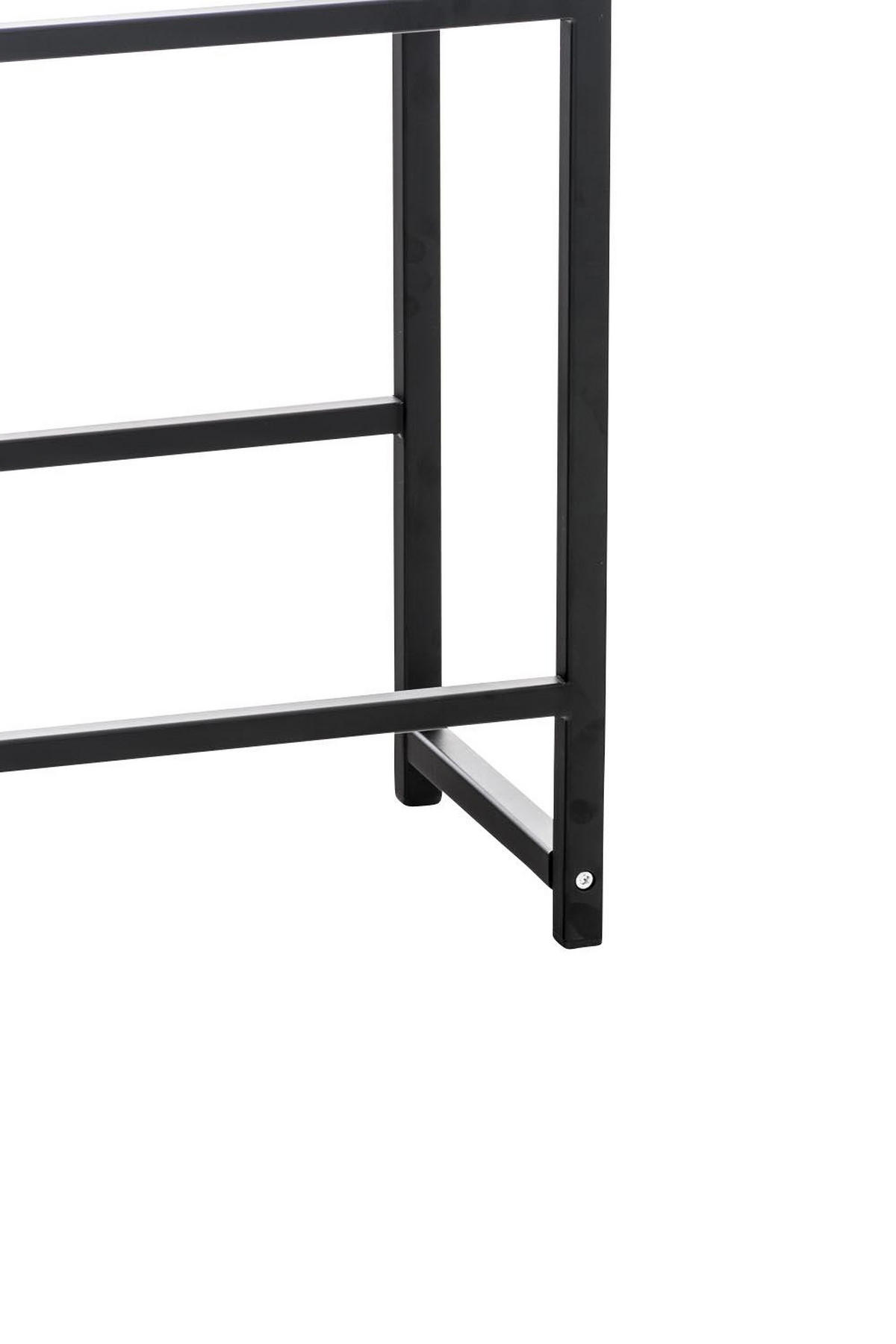 KASTENSTÄNDER Metall schwarz - Schwarz, Metall (47/75/31cm) - CLP