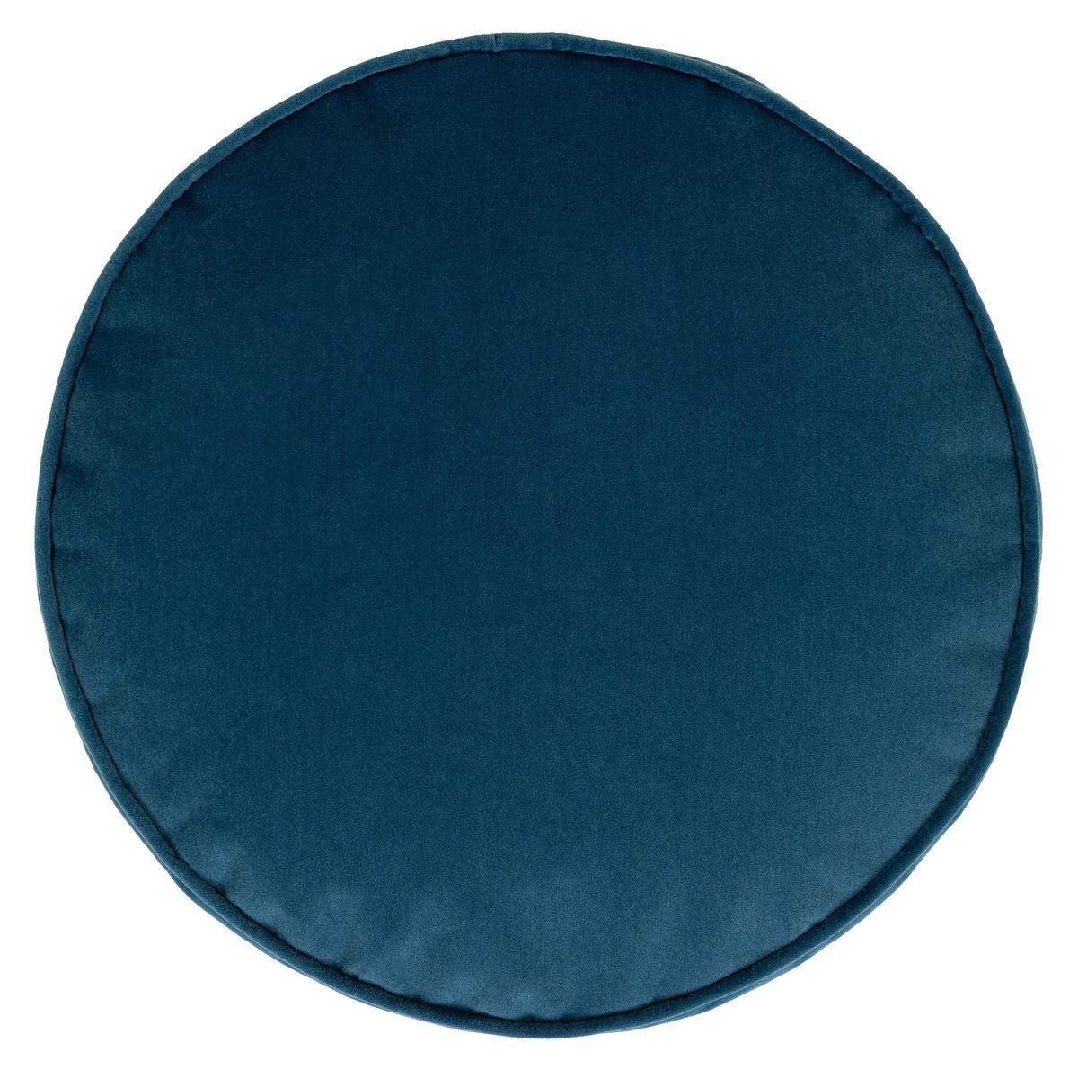 SITZPOUF Rund Milano - Blau, Textil (55/35/55cm) - icon