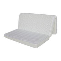 MATRATZE für Schlafsofa Klappsofa - 1 Zone - Härtegrad 2 - 140 x 190 cm - Stärke 12 cm - PARTY von DREAMEA - Weiß, Textil - Vente-Unique