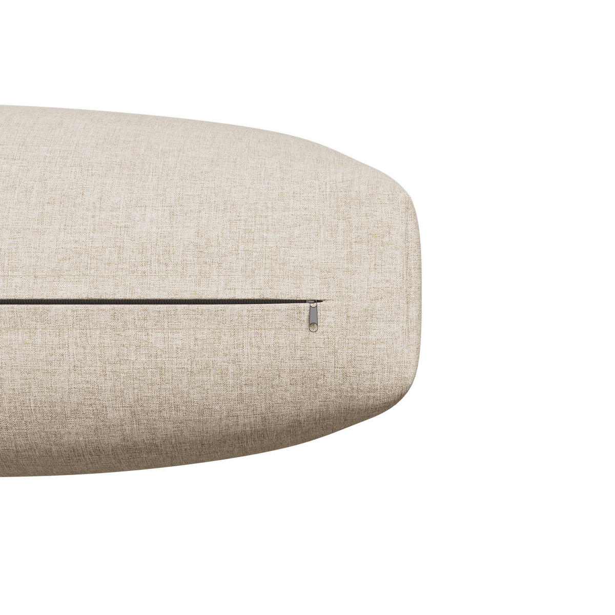 LOUNGESET 5er Seil Beige Mit Verstellbaren Füßen & Glastisch - Beige, Metall - FLIEKS