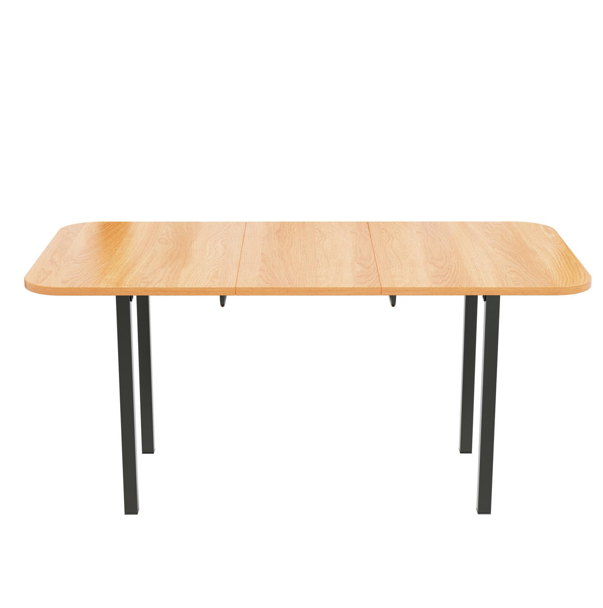 ESSTISCH 120-160 cm ausziehbar aus MDF mit hochfester Legierungsstütze, Amerikanische Weißeiche - Eichefarben, Holzwerkstoff (160/80/75cm) - Redom