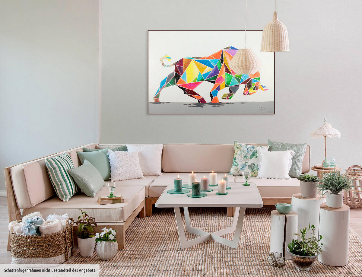 ACRYLBILD HANDGEMALT 120/80 cm - Multicolor, Holz/Textil (120/80cm) - KUNSTLOFT