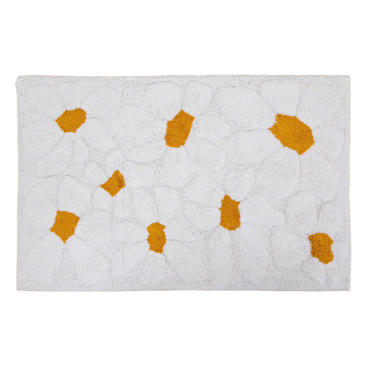KINDERTEPPICH doppelt getuftet Daisy 90/60/14 cm - Weiß, Naturmaterialen (60/90cm) - Atmosphera Createur d´interieur