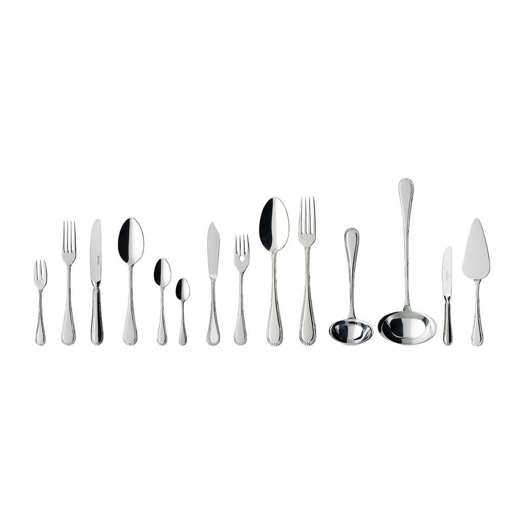 TAFELBESTECK Kreuzband Septfontaines silber 113er Set - Silberfarben, Metall - Villeroy & Boch