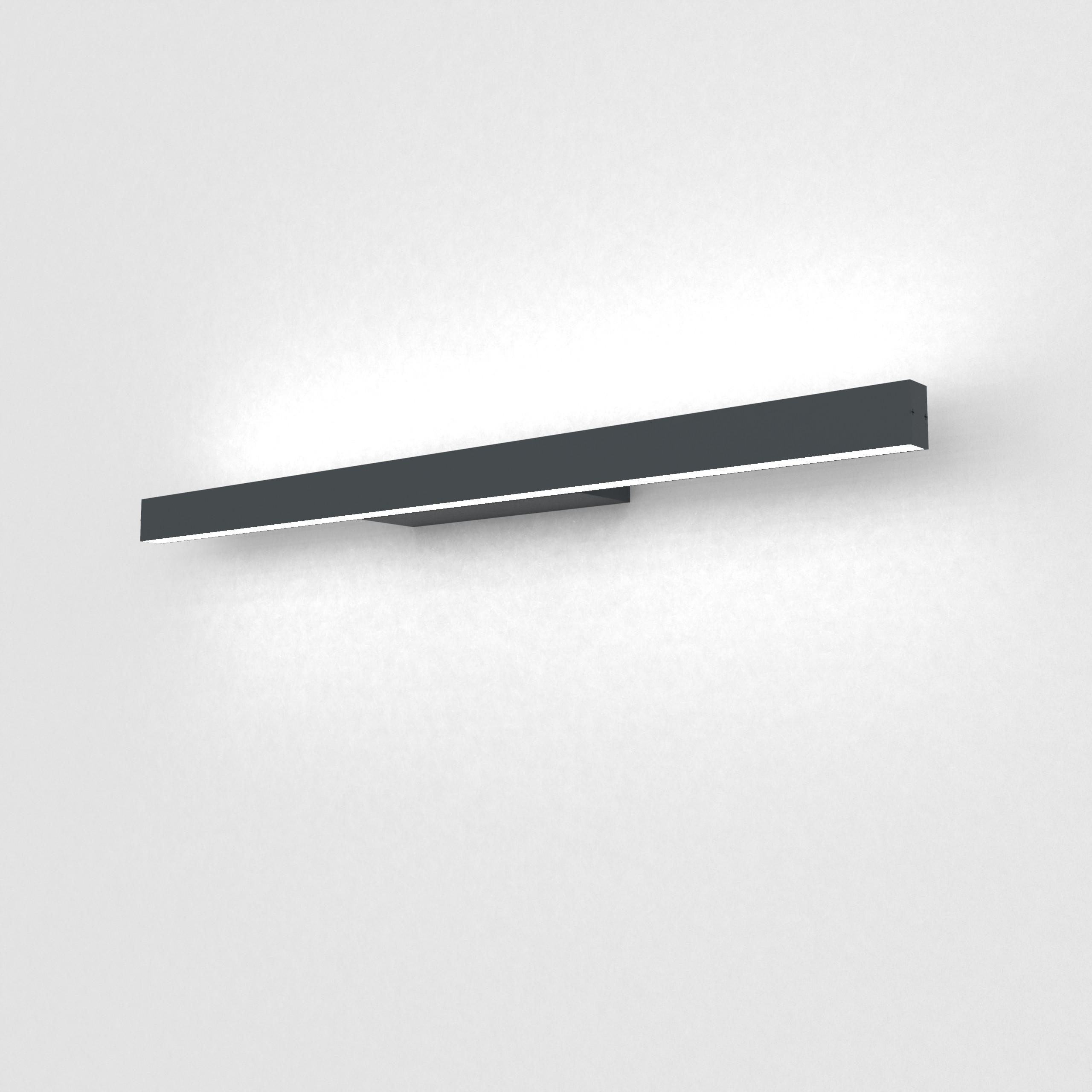 LED-WANDLEUCHTE - Anthrazit, Metall (60/3.1/7cm) - Lumicom