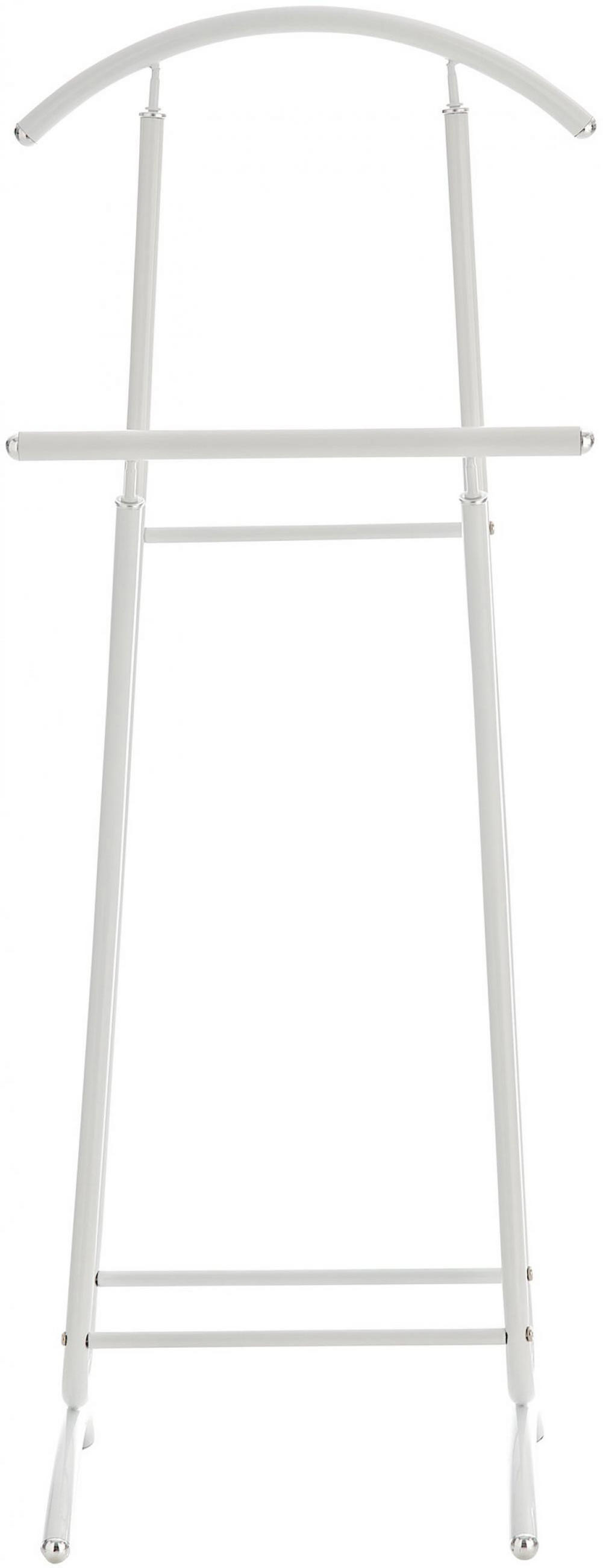 HERRENDIENER Metall weiß - Weiß, Metall (40/110/35cm) - CLP