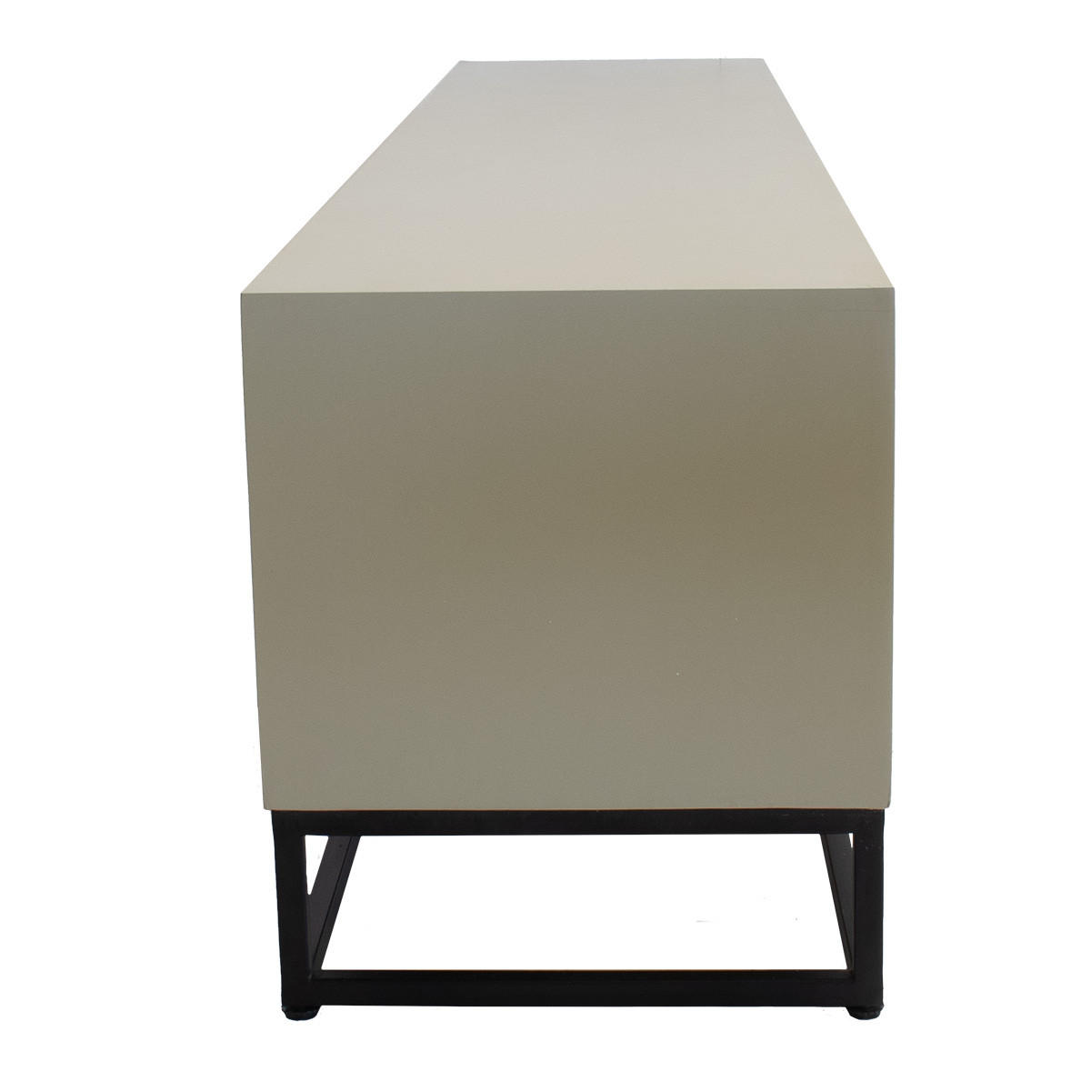 TV-MÖBEL aus Mangoholz 210cm, taupe - Taupe, Holz (210/50/42cm) - Giga Meubel