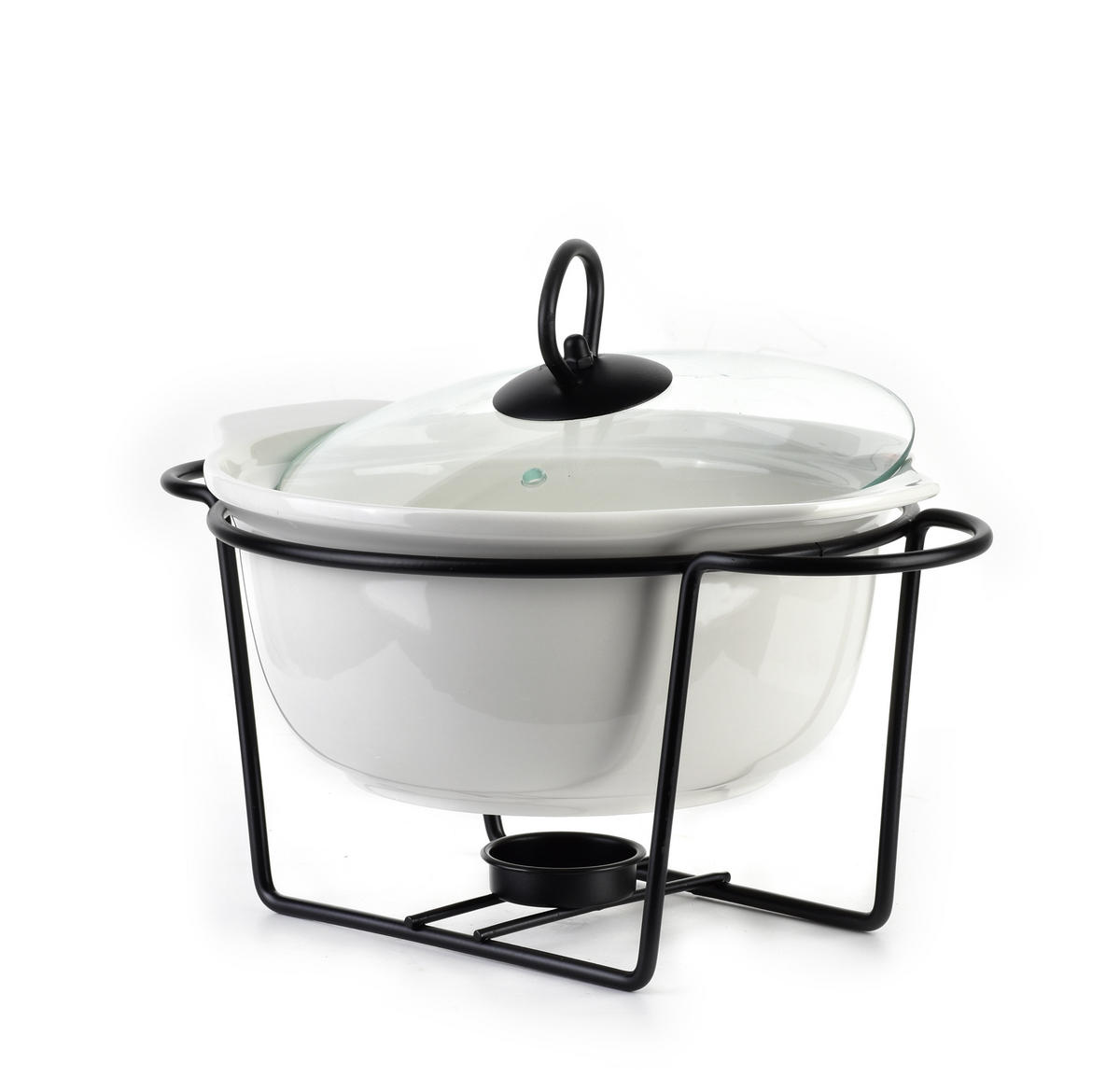 AUFLAUFFORM Modern Kitchen Weiß 23/20/12 cm Keramik - Weiß, Keramik (20/12/23cm) - Mondex