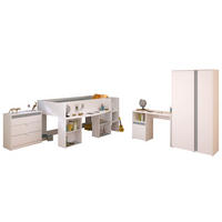 KINDERZIMMER-SET 4-tlg. Parisot Pirouette 11 Holzdekor Weiß - Weiß, Kunststoff (100/1/200cm) - 58aufmkessel