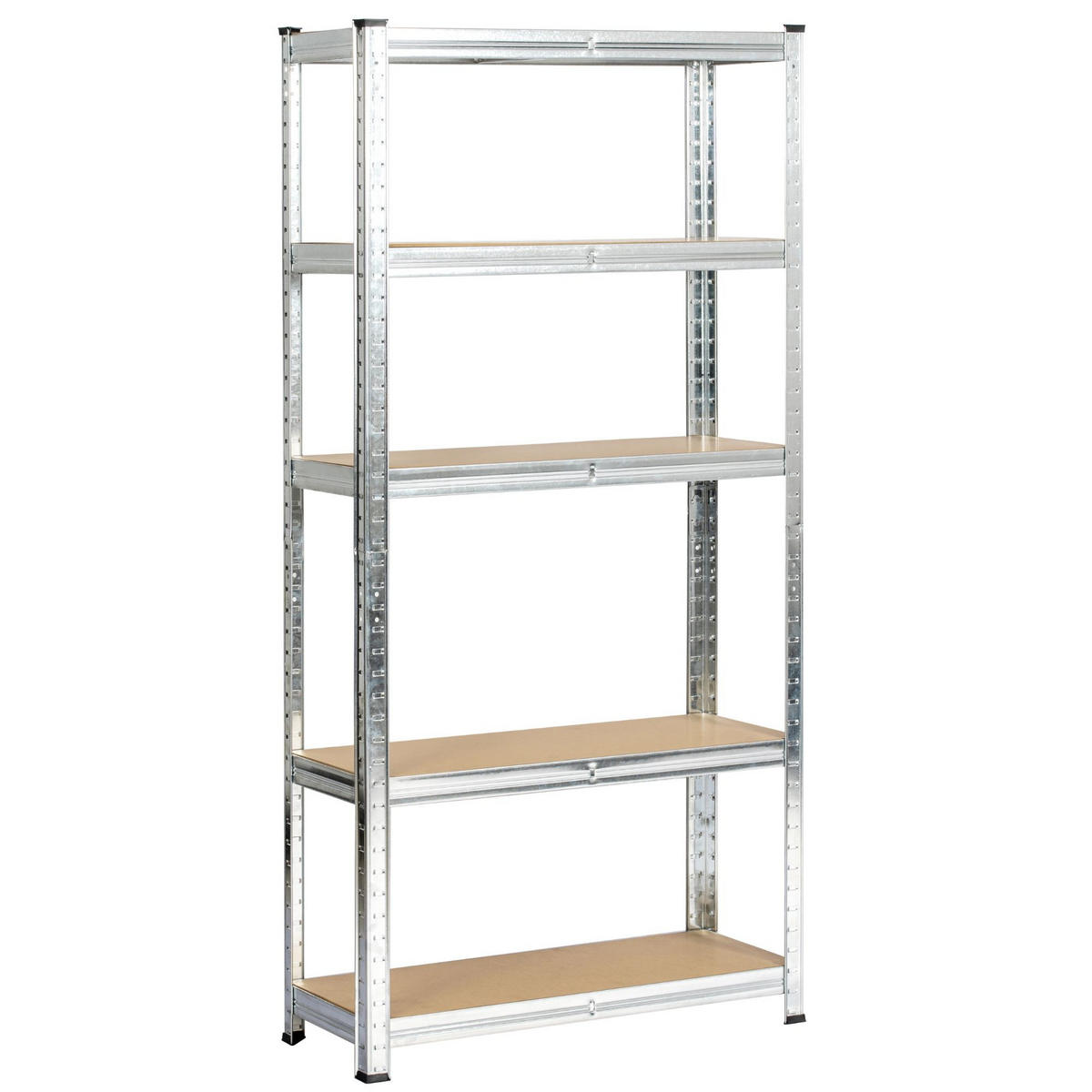 SCHWERLASTREGAL galvanisiertes Silber 70x30x154 cm - Silberfarben, Metall (70/154/30cm) - Akord