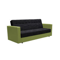 SOFA WIND mit Schlaffunktion KORNET10+SAWANA35 mit Stauraum - Grün, Textil (87/95/216cm) - Bedante