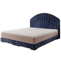 POLSTERBETT LEON2 90x 200 cm Farbe: Dunkelblau - Dunkelblau, Textil (90/200cm) - A&J MöbelLand