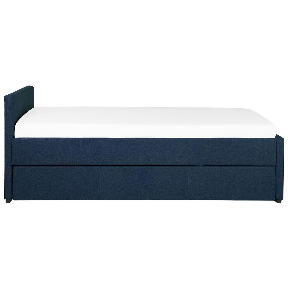 TAGESBETT 90/200cm Marineblau Marmande - Blau, Textil (90/200cm) - Beliani