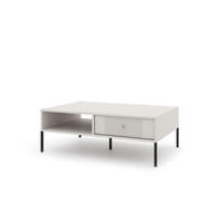 COUCHTISCH ISEO Beige, Schwarz 104x68x40 cm - Beige/Schwarz, Holzwerkstoff (68/104/40cm) - FURNLUX