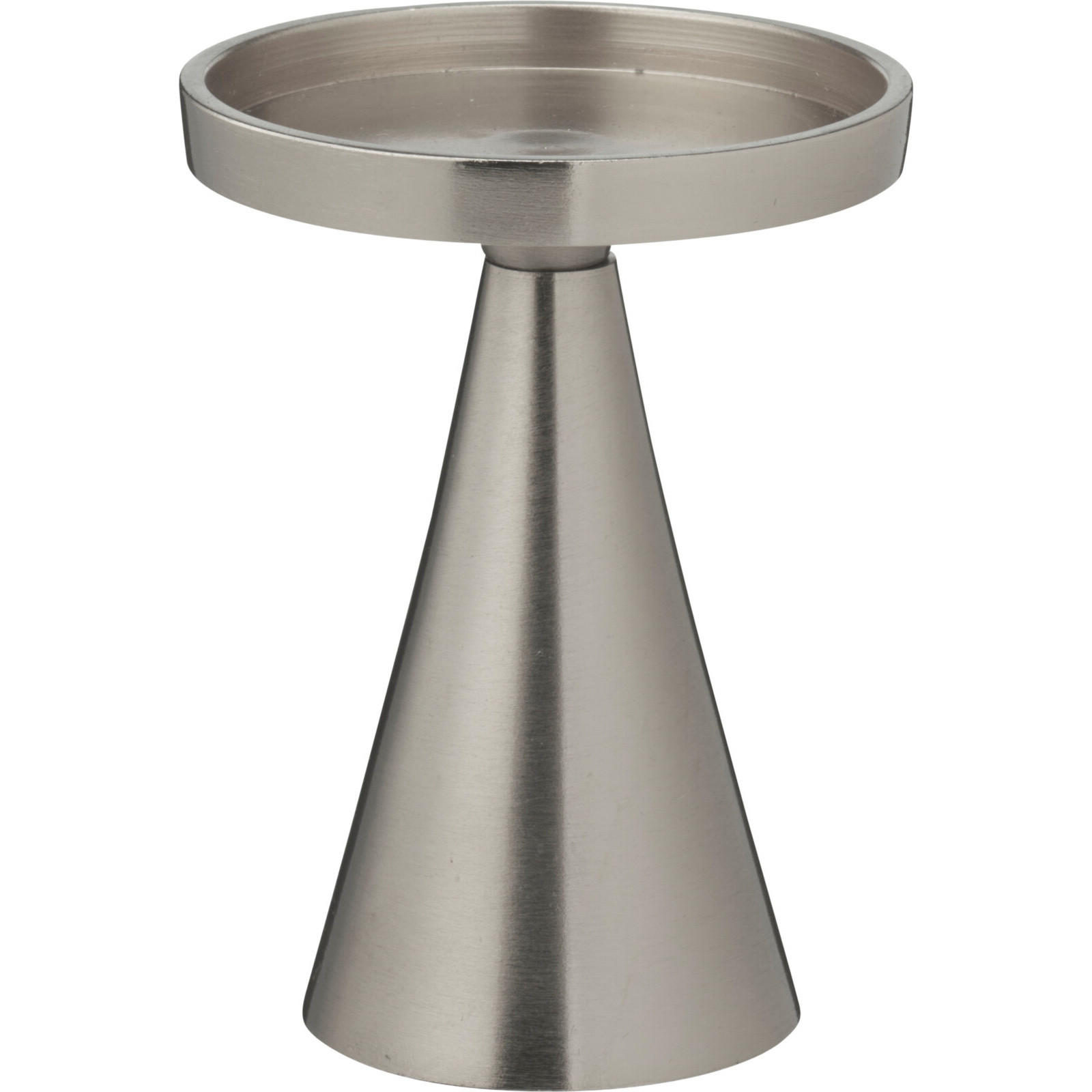 Home Styling Collection Kerzenständer Silber 10x13x10 cm