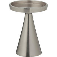 KERZENSTÄNDER Silber 13 cm - Silberfarben, Metall (10/13/10cm) - Home Styling Collection