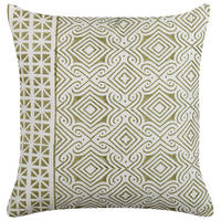DEKOKISSEN Hellgrün 45/45 cm Larics - Hellgrün, Naturmaterialen/Textil (45/45cm) - Beliani
