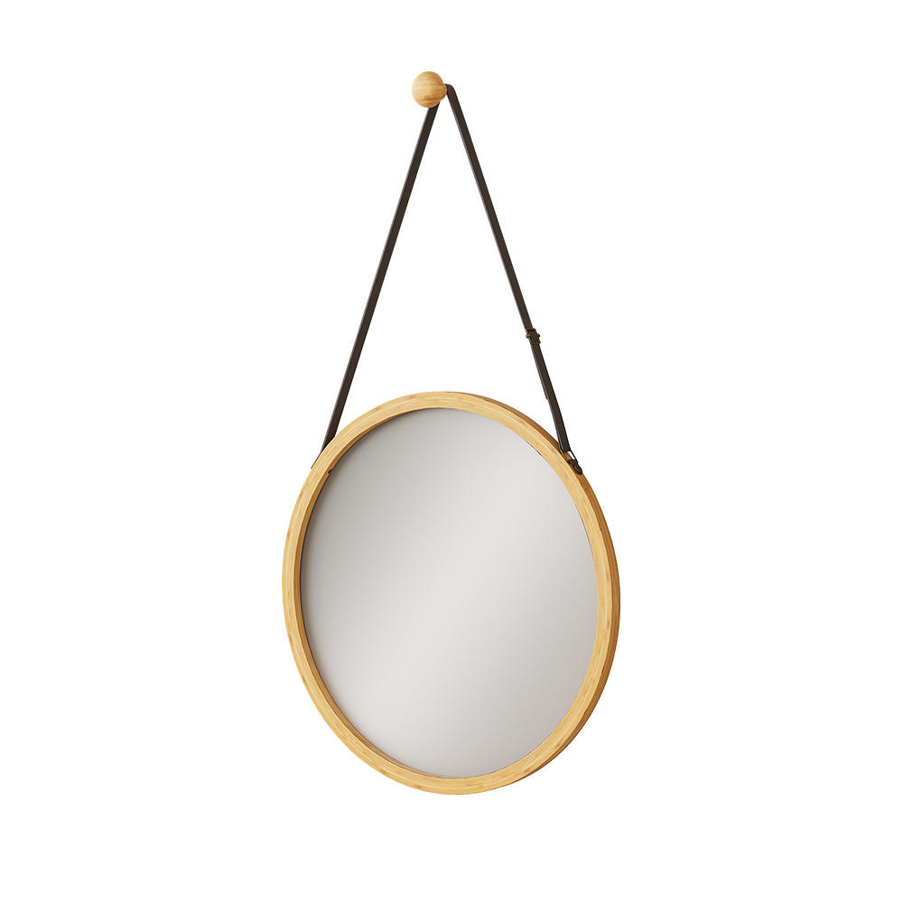 KOUPELNOVÉ ZRCADLO Mirno Bambus - zelená barva, kompozitní dřevo (38/1.5/38cm) - Vicco