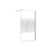 DUSCHWAND - 120 cm x 0.6 cm - glas - transparent Paulina Iii - Transparent, Glas (120/200cm) - Vente-Unique