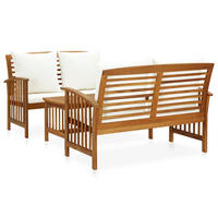 GARTENSET Reitz 3-teilig - Weiß, Holzwerkstoff - Nettlife