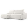 ECKSOFA mit Schlaffunktion Brauel, Weiß - Weiß, Textil (150/260cm) - Meblito