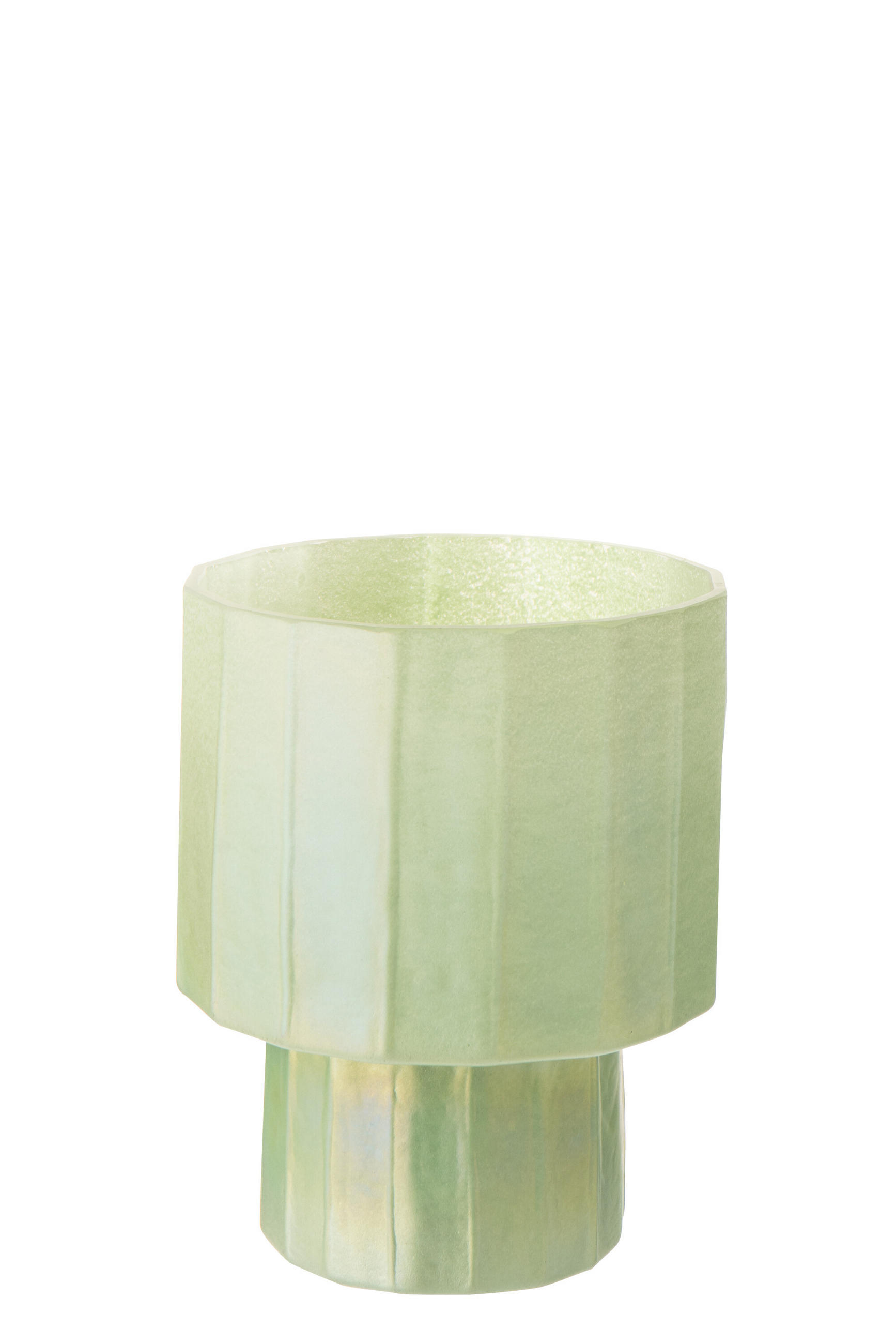 WINDLICHT ANN - Grün, Glas (18/22cm) - J-Line
