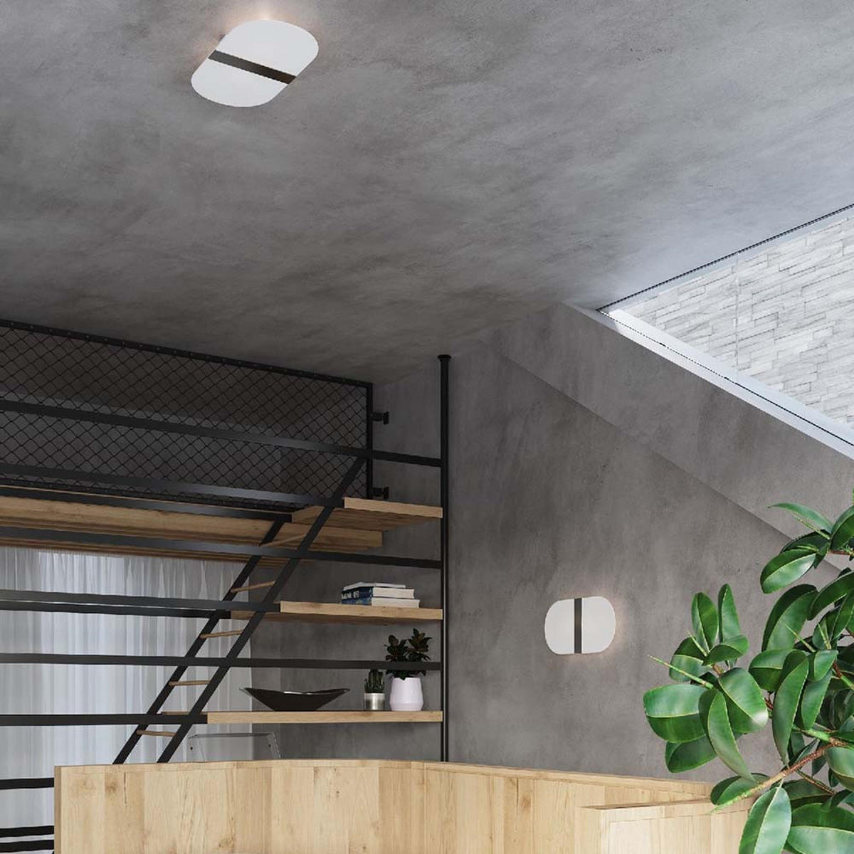 WANDLEUCHTE Glas Stahl Weiß Tangerine - Weiß, Metall (5/18/35cm)