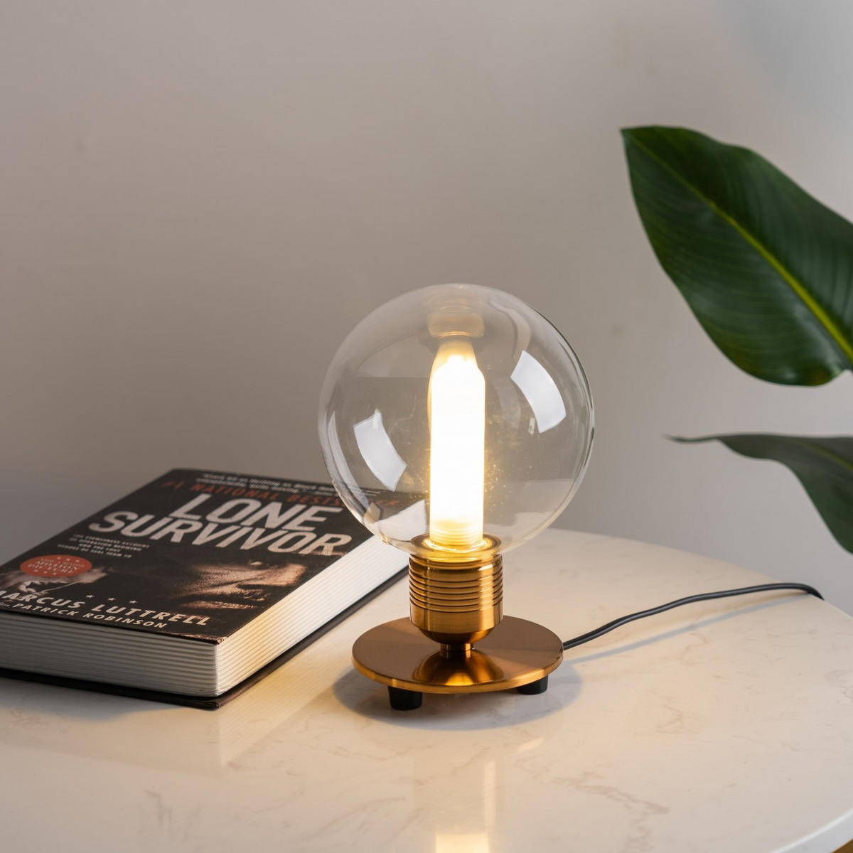 TISCHLEUCHTE Giani, Gold / Messing, 20cm - Goldfarben, Glas (20/13/20cm) - KOSILUM