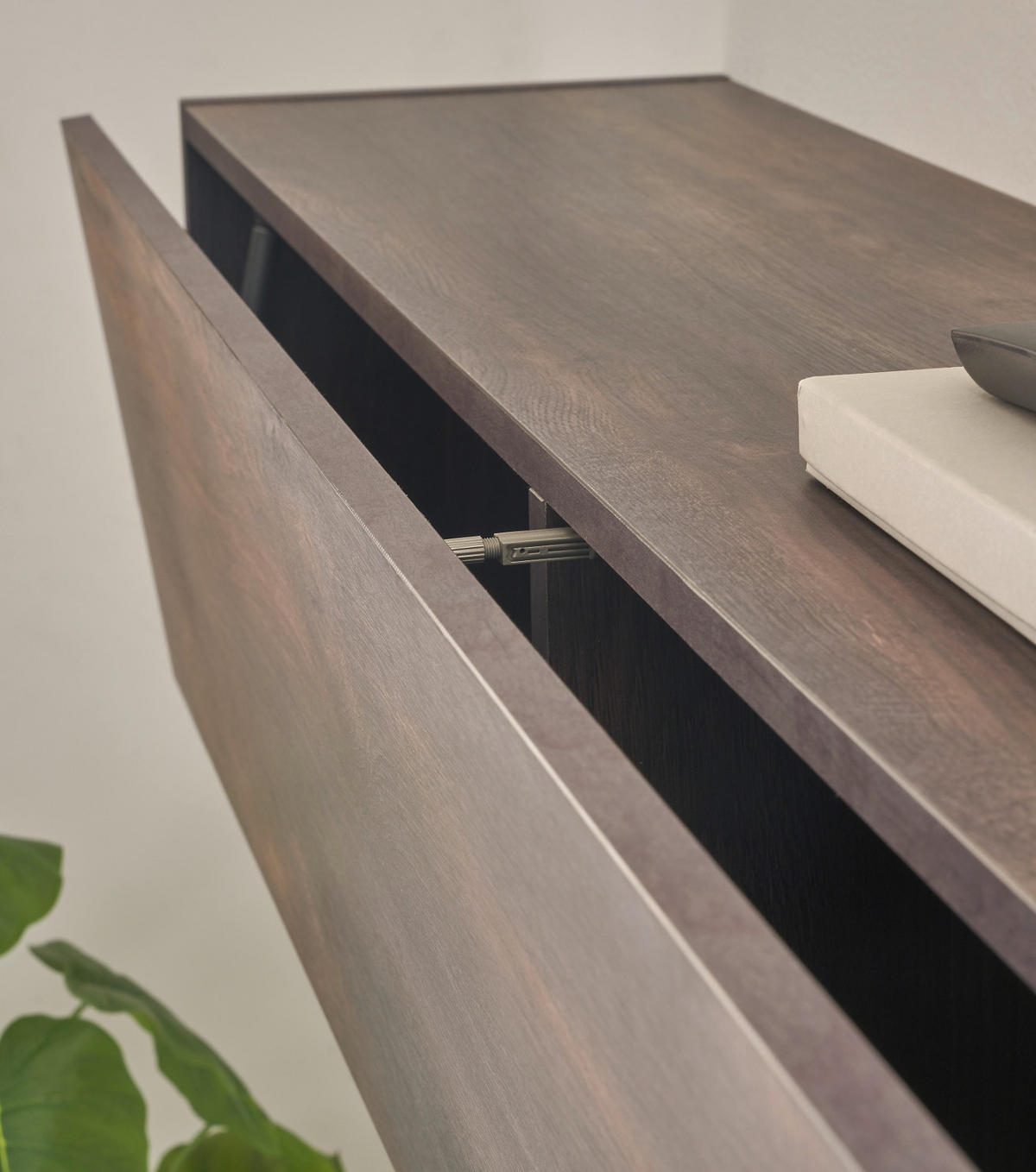 HÄNGESCHRANK Thermo Eiche, Wandschrank hängend 152 x 30 cm - Eichefarben/Grau, Holzwerkstoff (152/30/30cm) - Furn.Design