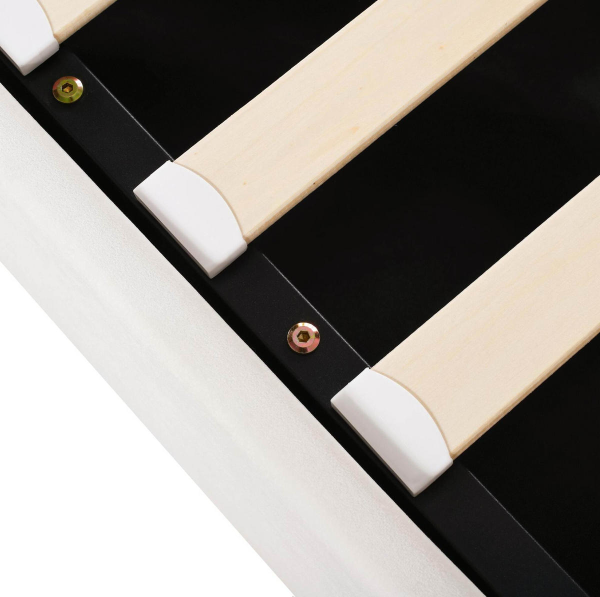 POLSTERBETT mit Stauraum 140x200 cm Samt Beige - Beige, Metall (140/200cm) - Meubliv