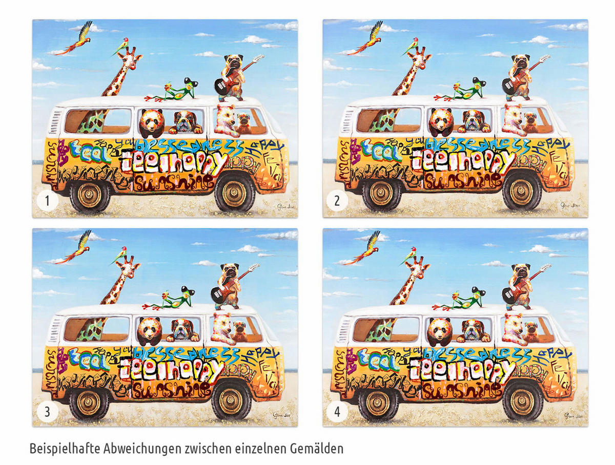 ÖLGEMÄLDE 100/70 cm - Multicolor, Holz/Textil (1.82/70cm) - KUNSTLOFT