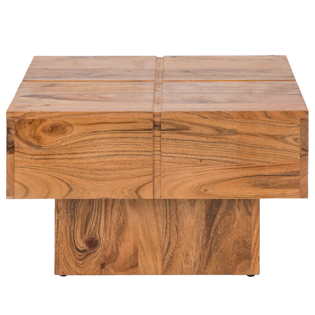 COUCHTISCH - Mango massiv - Akaziefarben, Holz (58/58/35cm) - home24