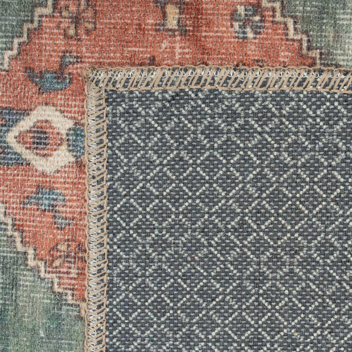 FLACHWEBETEPPICH Faro Terra - Orange, Textil (60/110cm) - Kukoon Rugs