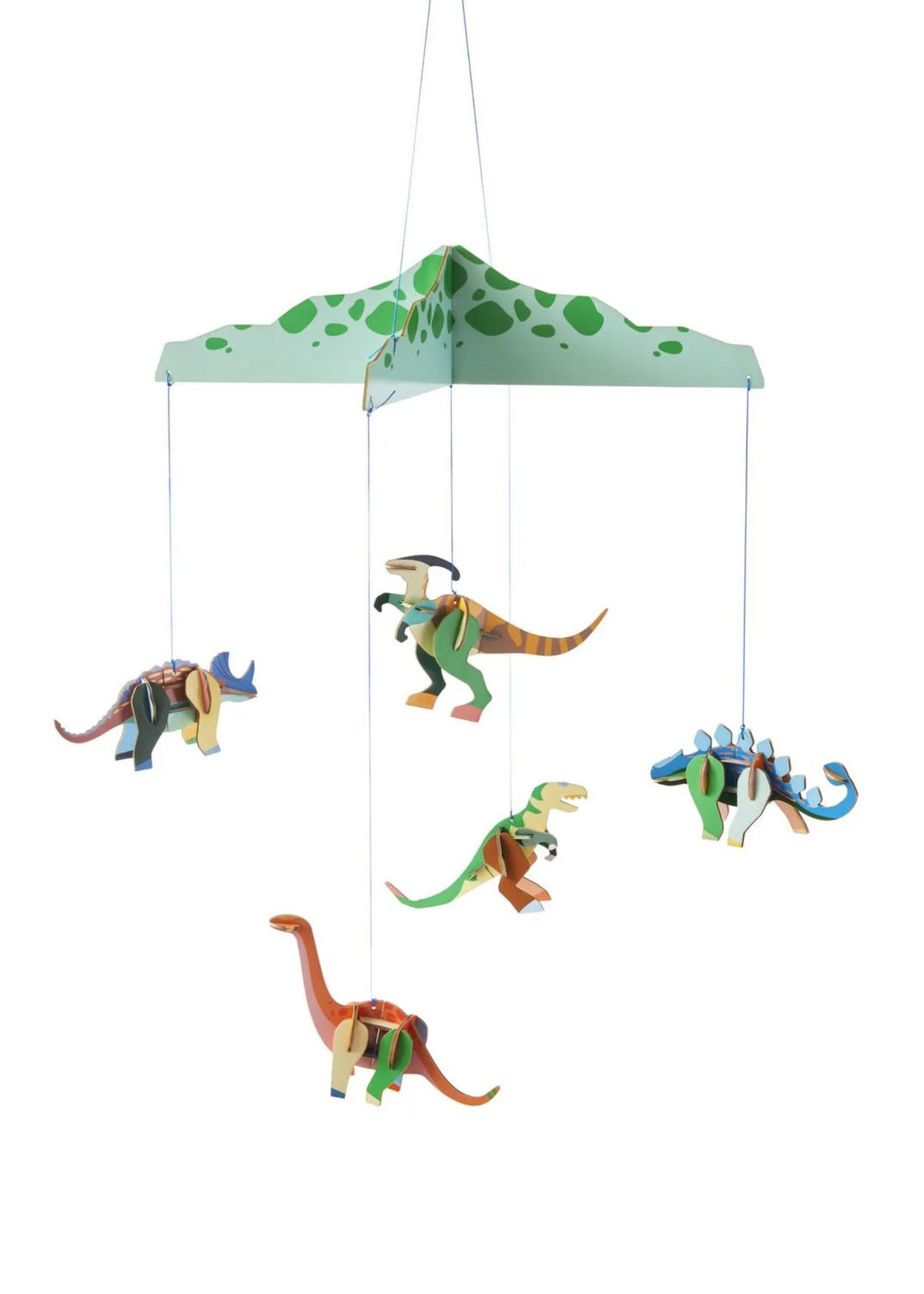 MOBILES Bastel-Set, Dinosaurierland, 3D Wandobjekt, Karton (von studio ROOF) - Multicolor, Karton (36.2/36.2/8.1cm) - ich-zapfe