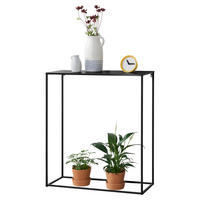 KONSOLENTISCH Benimaclet - Schwarz, Metall (32/80/92cm) - [en.casa]