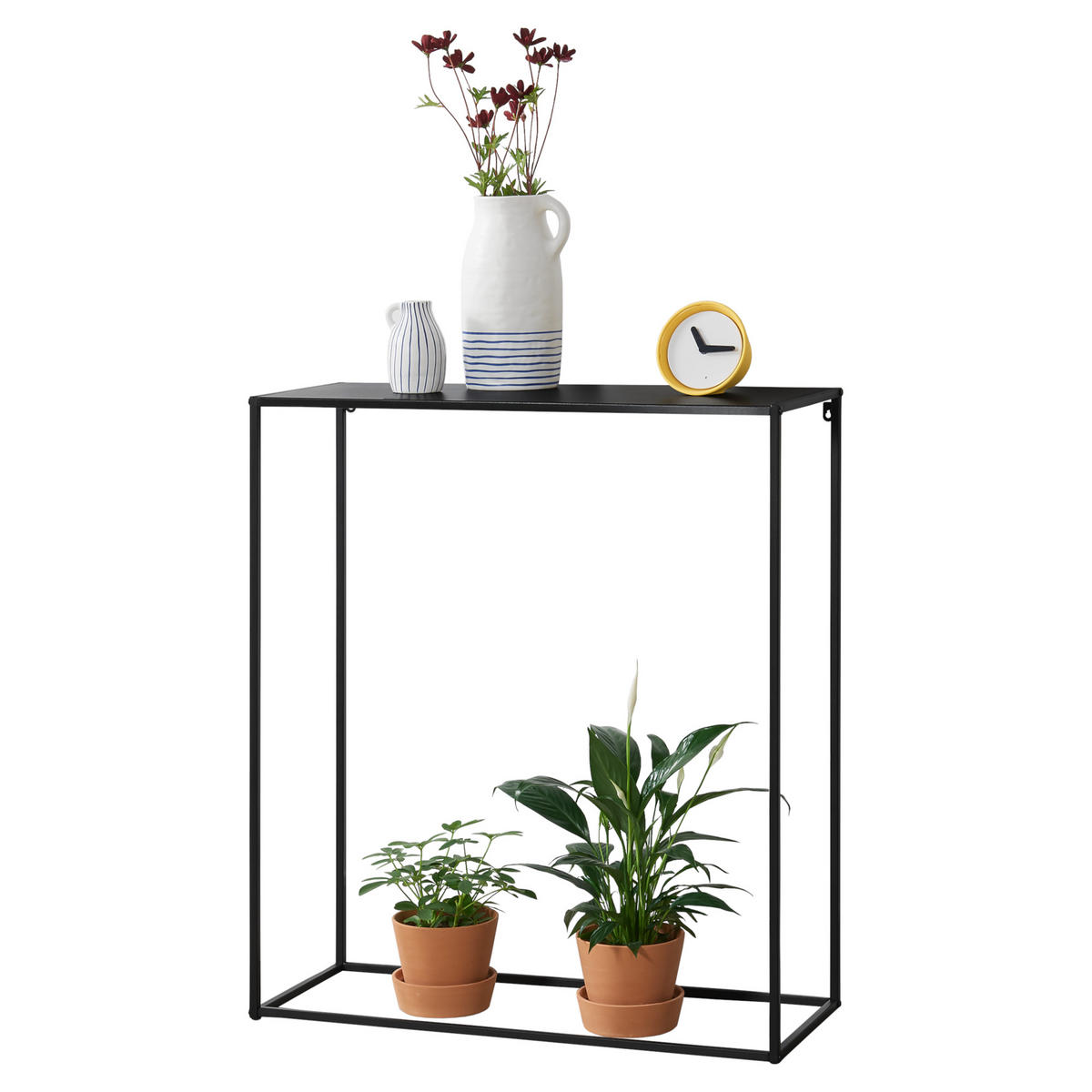 KONSOLENTISCH Benimaclet - Schwarz, Metall (32/80/92cm) - [en.casa]
