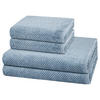 FROTTIERSET Pure 4-teilig - Blau, Textil (50/100cm) - Cawö