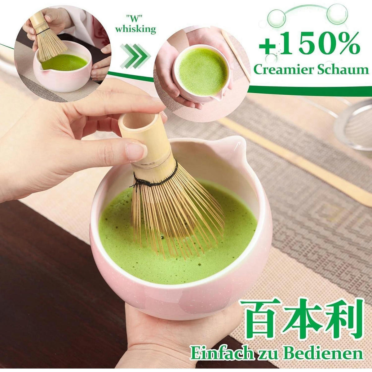 MATCHA Set 5-teiliges Set Rosa - Rosa, Keramik (15/10/15cm)