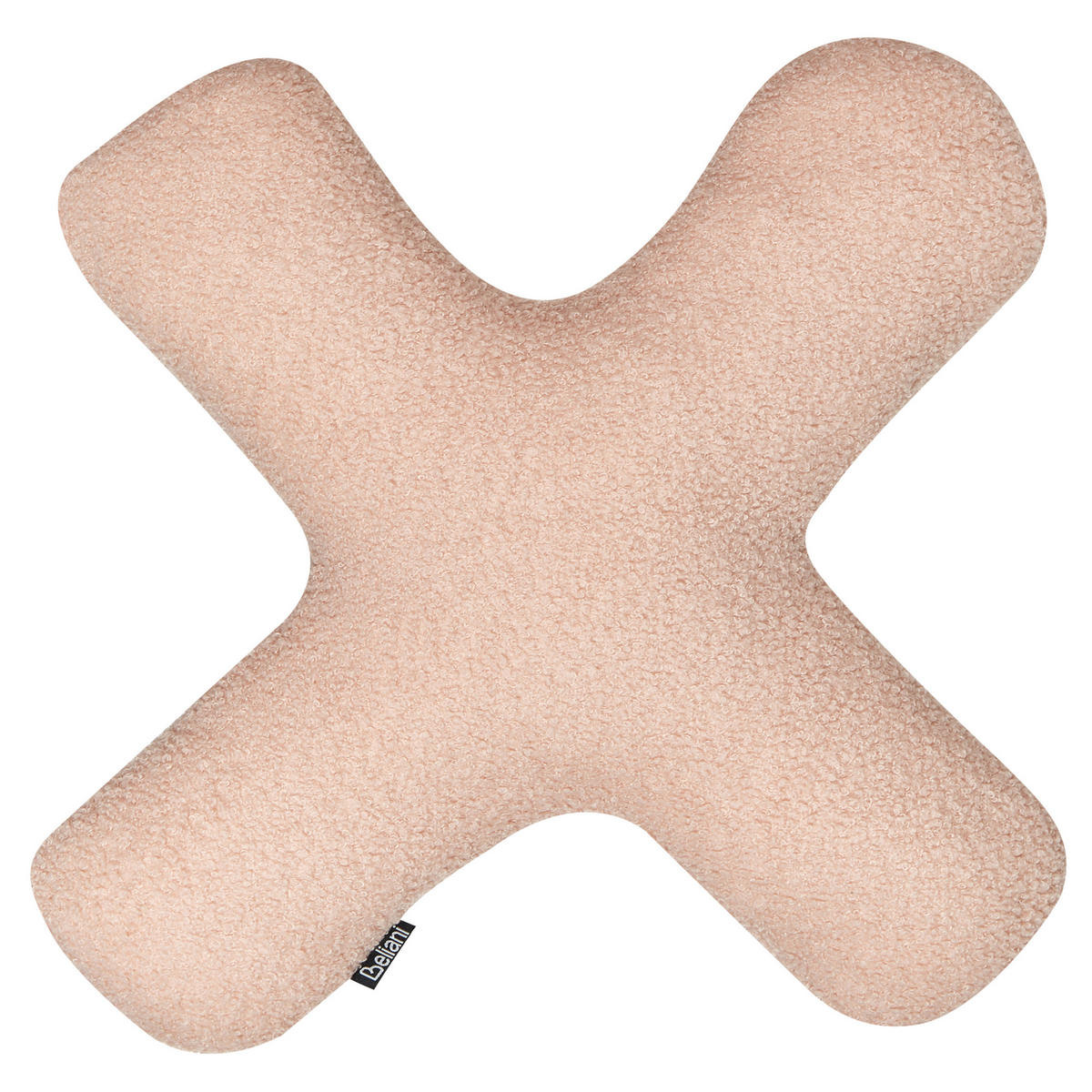 DEKOKISSEN 2er-Set Pastellrosa 51/51 cm Hesperis - Pink, Textil (51/51cm) - Beliani