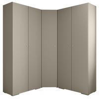GARDEROBEN-SET 236,7/181,7/47 - Kaschmir/Goldfarben, Holz/Kunststoff (181.7/236.7/47cm) - Abiks Möbel