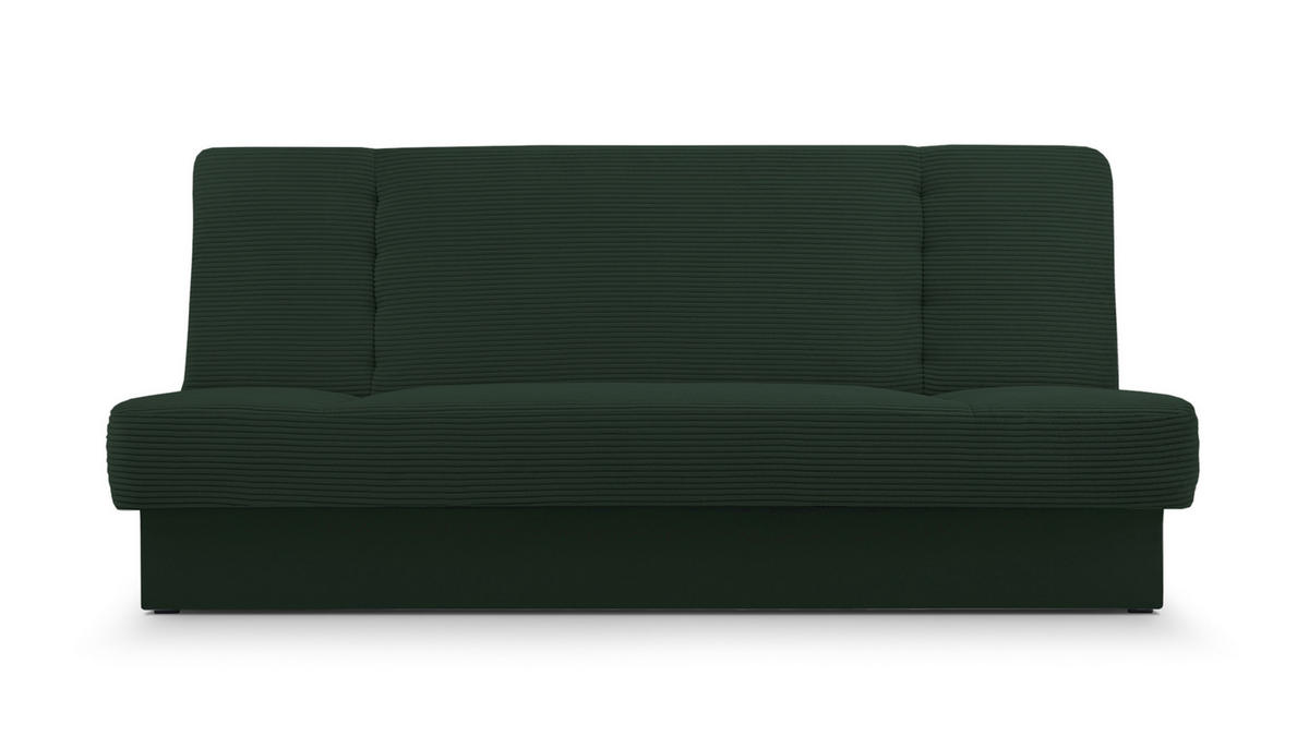 SCHLAFSOFA - Cyprus new - (Dunkelgrün) - Dunkelgrün, Holz (192/85/92cm) - Möblo