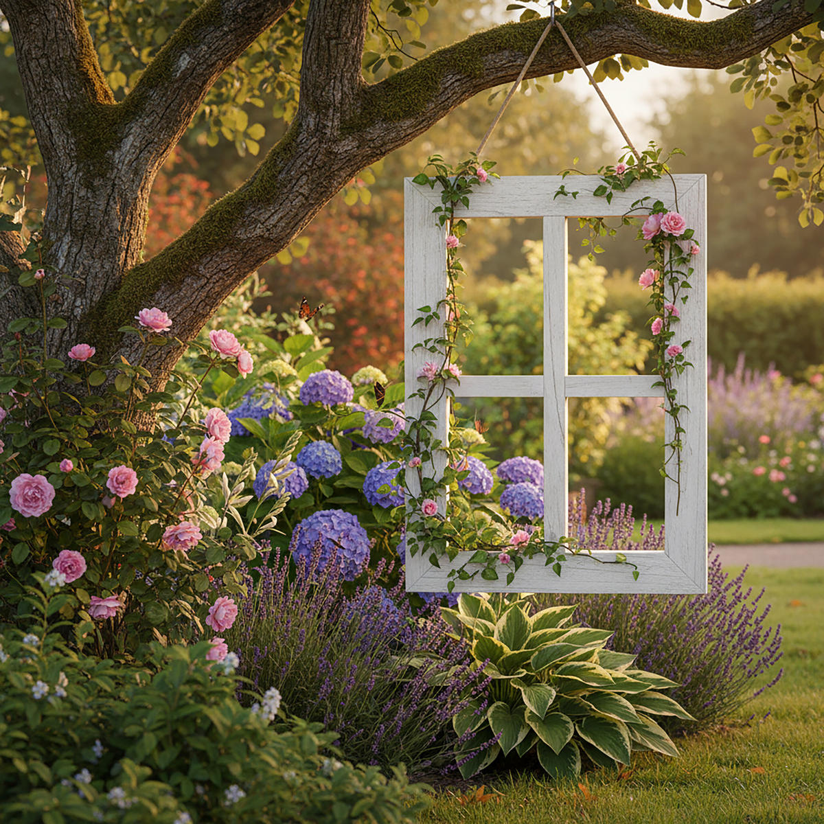 2XDEKORAČNÉ rámy - biela, drevo (28/40cm) - Relaxdays