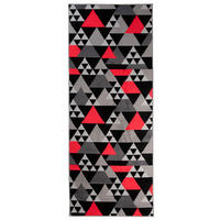 LÄUFER MAYA Grau Rot 70/1200 cm - Rot, Textil (70/1200cm) - Tapiso
