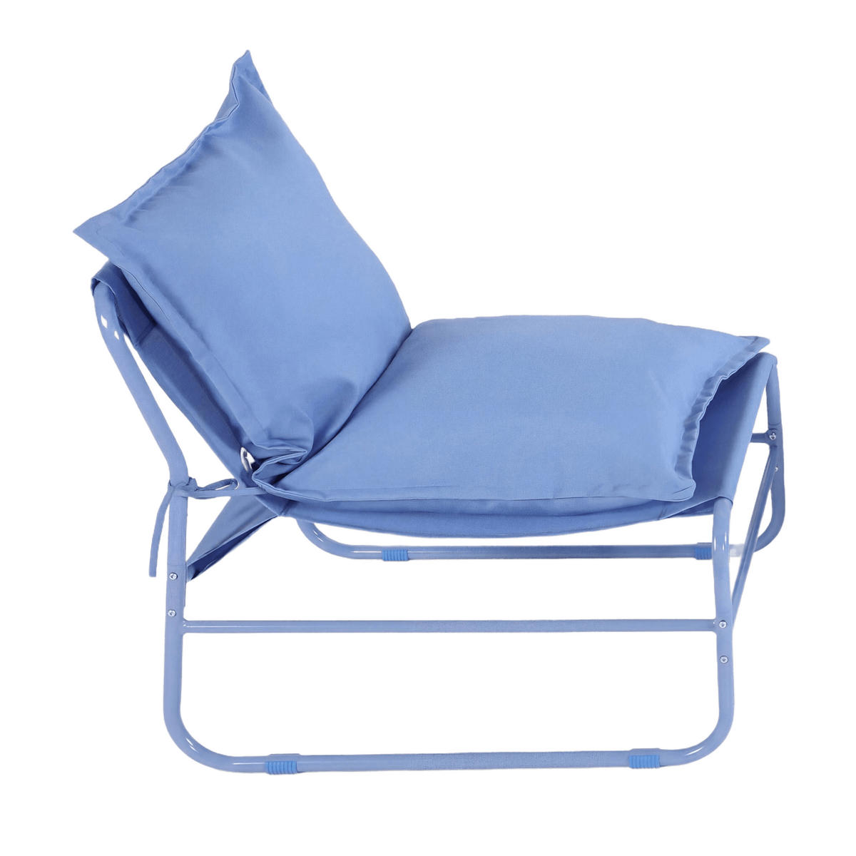 GARTENSET Blau 45/79/44 cm 4er-Set - Blau, Metall - Mobili Rebecca