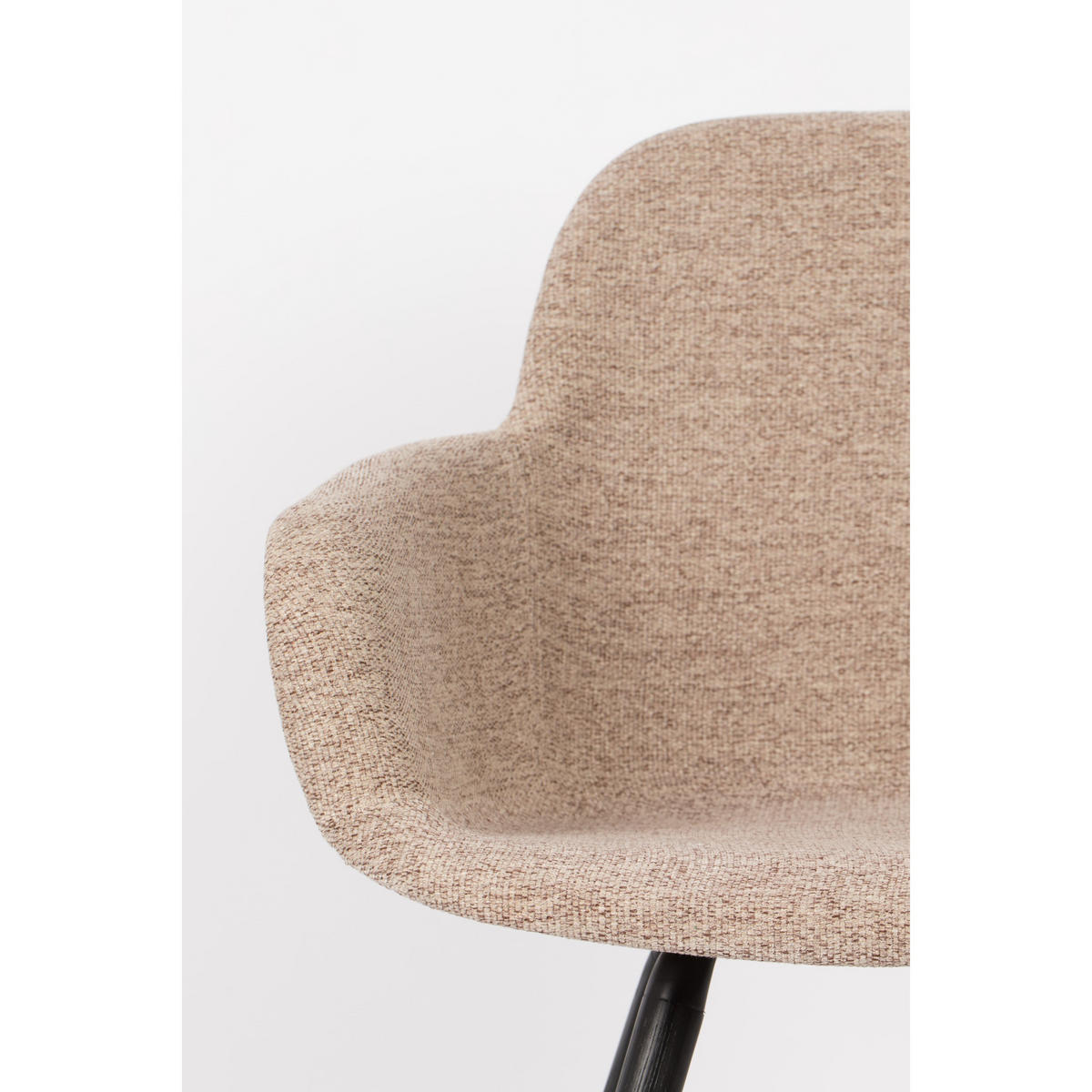 ESSZIMMERSTUHL Albert Kuip Soft Armlehne Beige - 2 er Set - Beige, Textil (59/81.5/55cm) - Zuiver