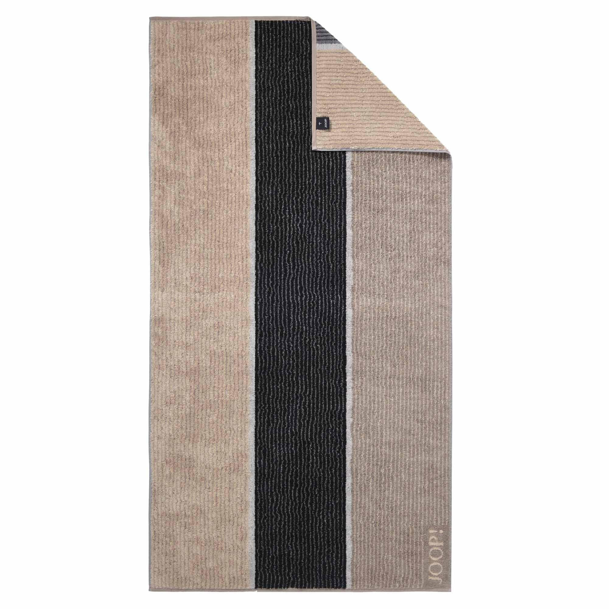 HANDTUCH Unisex Signature Lines Braun Baumwolle 10er Pack - Grau, Textil (60/120cm) - Joop!