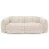 SOFA 4-SITZER Rastervelours Creme 230cm - Creme, Textil (230/74/90cm) - Sia Home