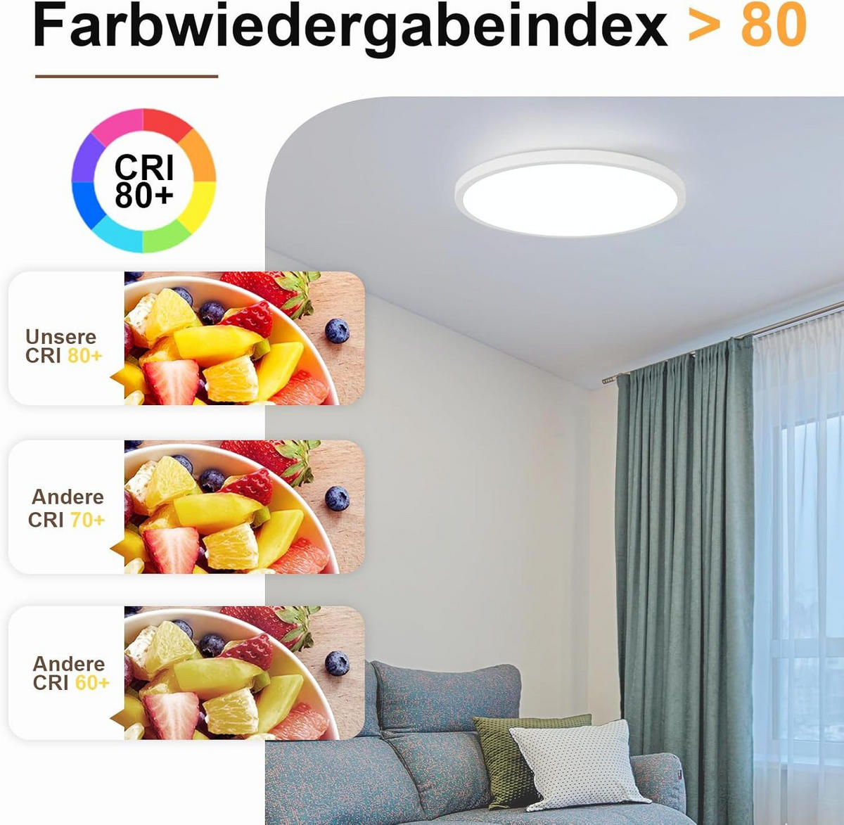 LED-DECKENLEUCHTE Macgregor 30/30/2.4cm - Weiß, Kunststoff (30/30/2.4cm) - Nettlife