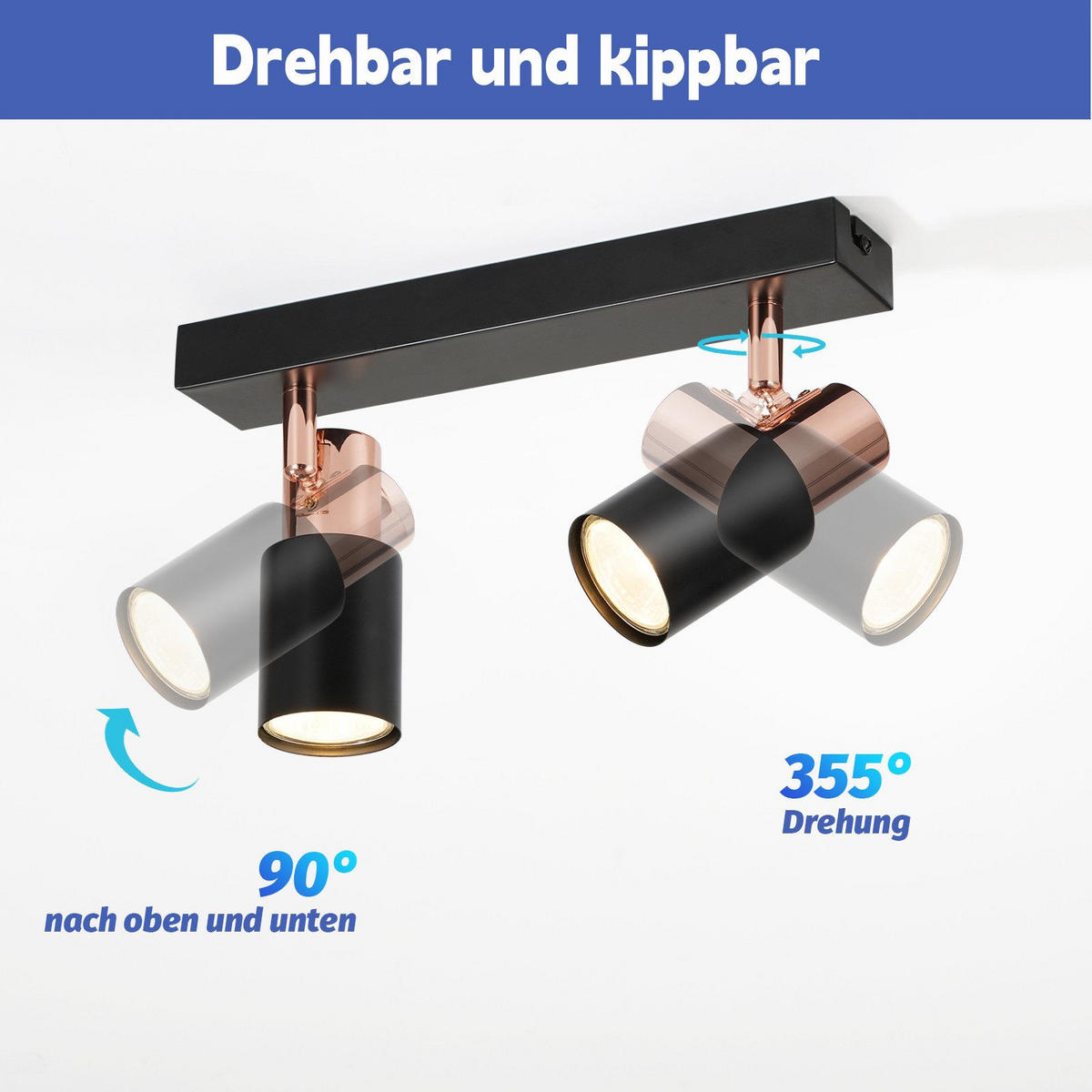 STRAHLER Albstadt 2-flammig 28/5.5/15.5 cm - Schwarz, Metall (28/5.5/15.5cm) - Nettlife